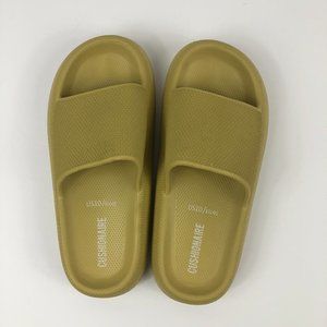 Cushionaire Yellow Feather Recovery Slide Sandals with +Comfort - Women's SZ 10